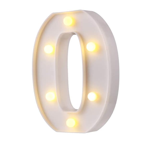 ZHOUBA LED Bokstavlampe Bryterdesign Vanntett Alfabet Bokstav Nattlys for Festklubb Bar E E E E