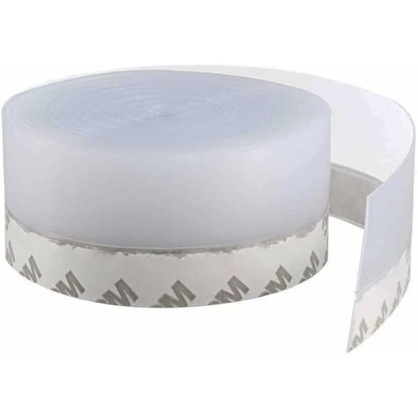 Transparent Silicone Door Seal Strip, Self-Adhesive Weatherproof Dustproof Draft Stopper for Doors Windows, 10M 35MM Width Width35MM