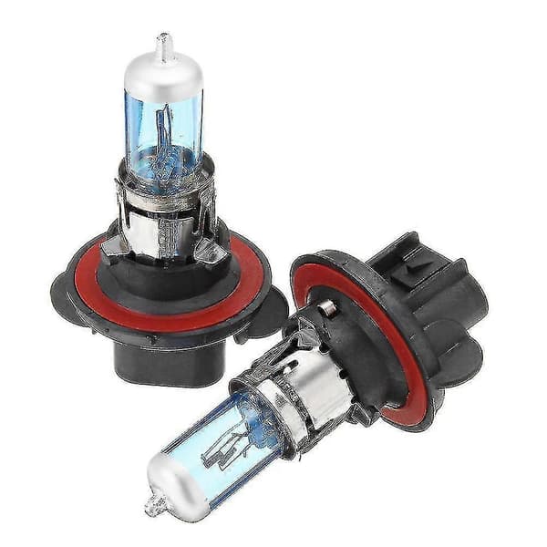1 Pair H13 9008 100/90w 5900k Super White High/Low Headlight Halogen Bulbs