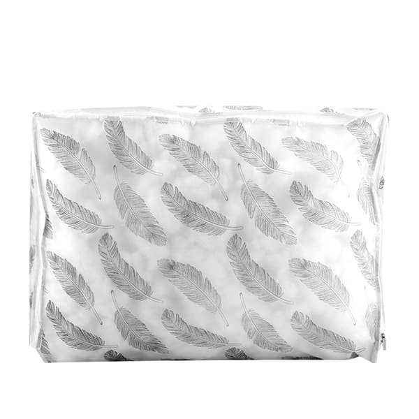 1 pc foldable clothes storage bag felt quilt sweater organizer box pouch suitcase (#4)