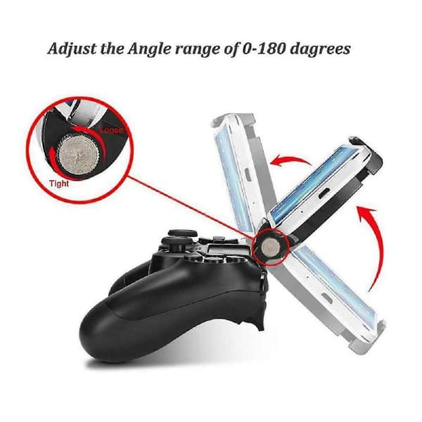 Mobiltelefon Spilklemme Holder Beslag Til Ps4 Dualshock 4 Spilcontroller Gamepad Justerbar