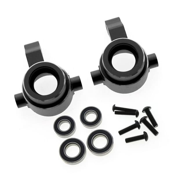 Aluminium Styrekonsol med Leje 9635 til 1/8 Sledge 95076-4 RC Bil Opgraderingsdele Tilbehør, Sort