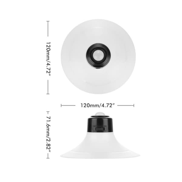 LED Night Light Suction Cup Motion Activated Ceiling Light Wall Lamp Nightlight for Bedroom Bathroom Nursery Hallway Kitchen Outdoor
