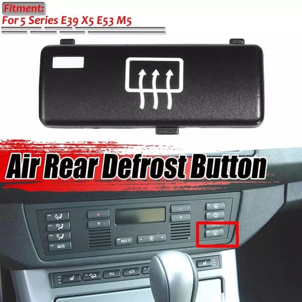 Replacement for Car Air Conditioning Control Panel, Rear Air Button, Defroster, Demister, Switch Buttons for - 5 Series E39 X5 E53 M5