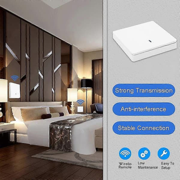 Wireless Smart Light Switch Rf 433mhz Lighting Control Intelligent Switch Ac 90-250v 10a Module (1 W