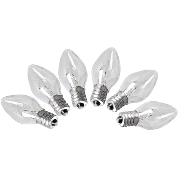 6 Himalaya Saltlamper med E12 Pære, 15W til Rumindretning 220-240V