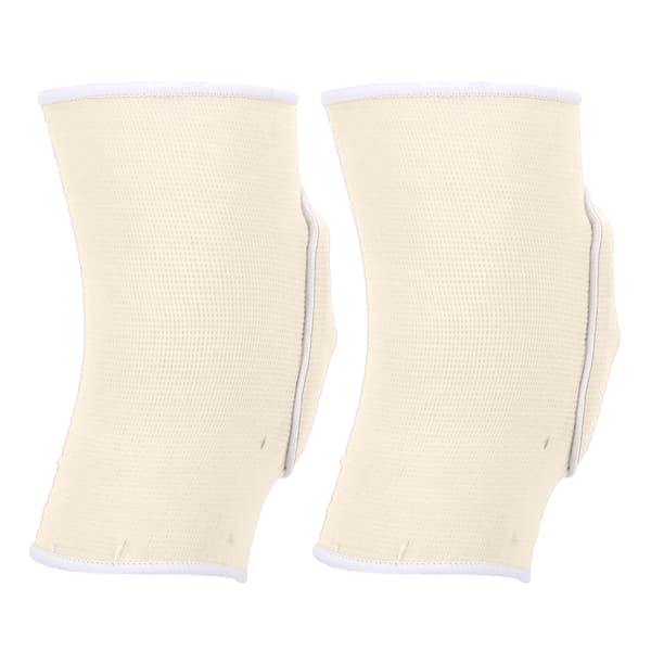 1 Pair Protective Knee Pads Thicken Sponge Support Knee Brace for Dance Yoga Multisport White