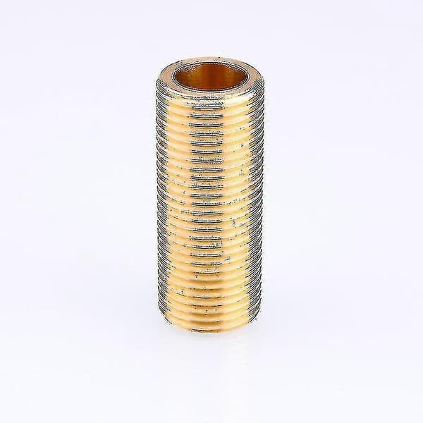 Messinggjenget rør - 3/4'' X Lang: 100mm 1 stk