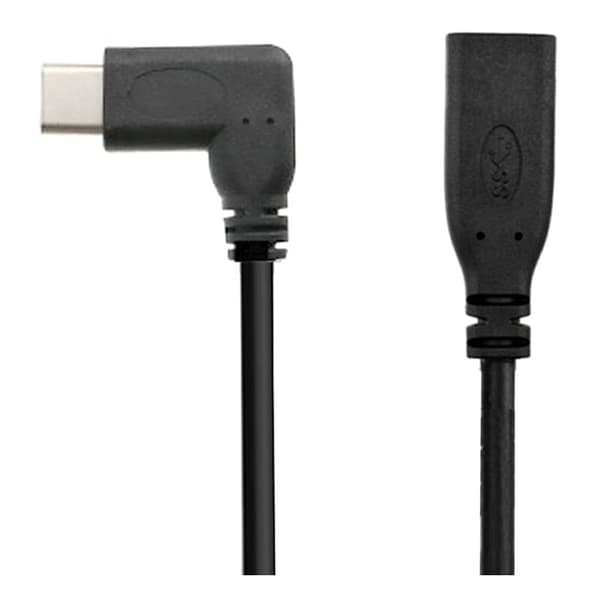 2 metrin Type-C USB 3.1 - USB-C naaras 90 asteen jatkokaapeli datakaapeli johto