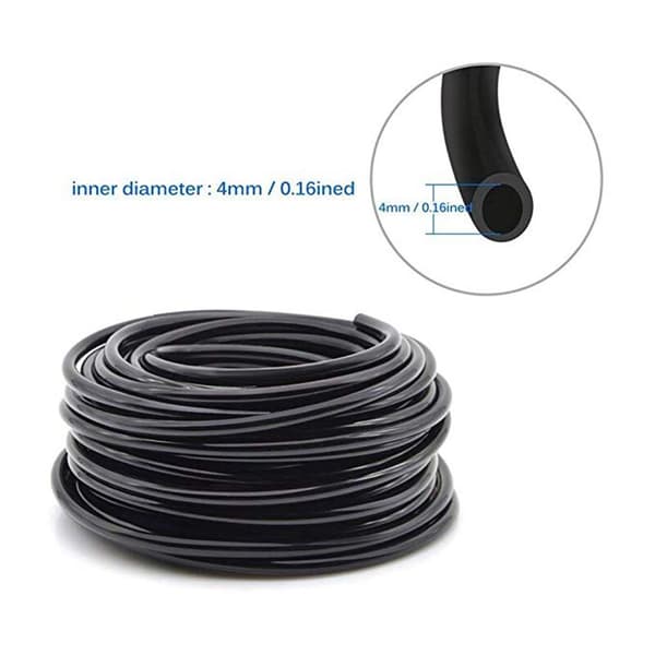 15M DIY Irrigation System for Garden 1/4 Inch Empty Distribution Irrigation Hose Kit Drip Automatic Watering Equipment Set for Garden Lawn