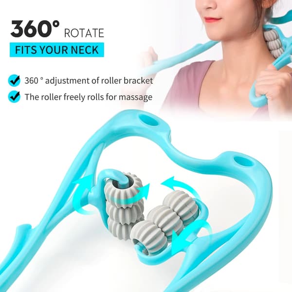 Nackmassager (blå), Nackmassagerulle, Nackrulle, Nacke och