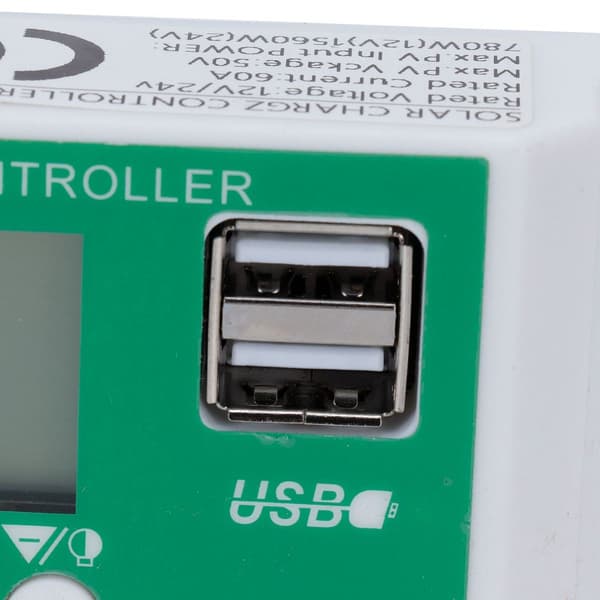 60A 12V 24V PWM solpanel batteriopladningsregulator KLB