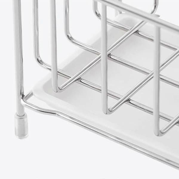 Sink Sponge Holder Caddy Organizer with Removable Drain Tray Drain Basket