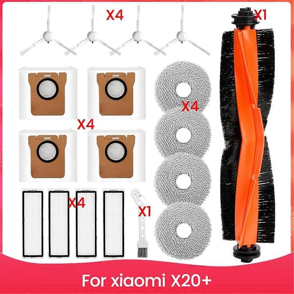 Til Xiaomi X20+ Robotstøvsuger Reservedele Som Vist