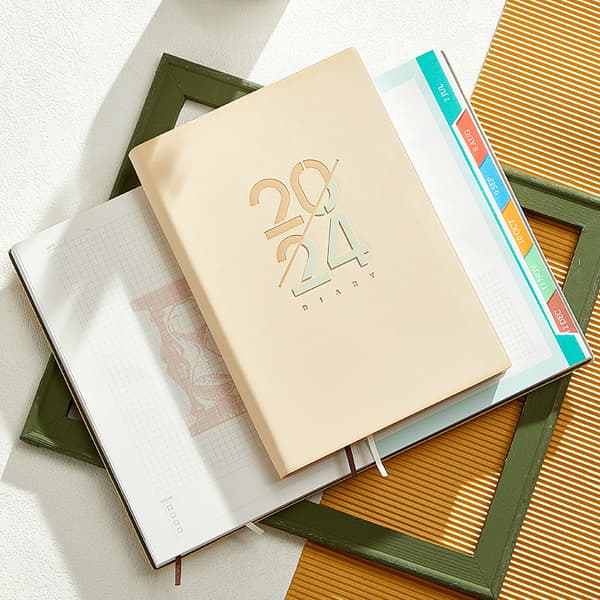 2024 Dagsorden Notesbog Paperback Notesblok Kontor Notesblok Planlægger 2024 Kvinders Kontorartikler Planlægningsnotesblok