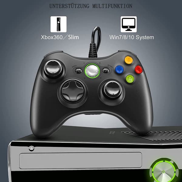 Controllers til Xbox 360, Gamepad Joystick med kablet USB-controller KLB