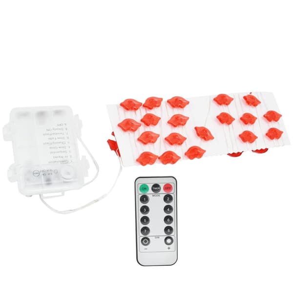Leppeformede 30 LED-lyslenker 3 meter kobbertrådlys for KLB