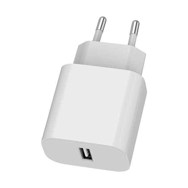 Vægoplader med USB 5V 2.4A - Hvid
