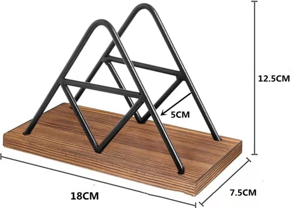 Servietholder til bord, bord-servietholder, Geometrisk design P
