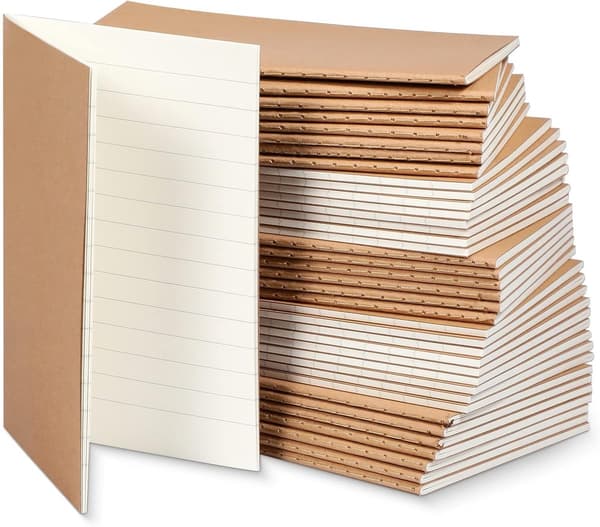 20 lomme notesbøger, store, 13,5 cm x 9,5 cm, mini rejsedagbøger, ...