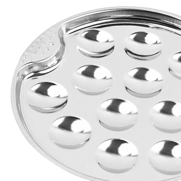 Escargot Plate Set Robust Seafood Footed Plate for Kitchen Restaurant Baking