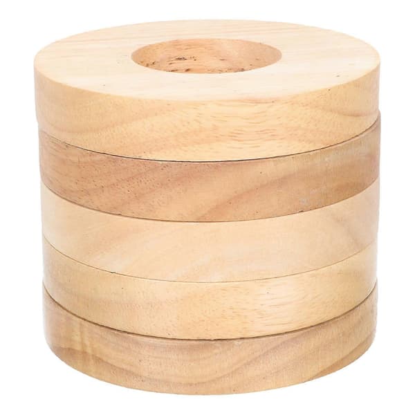 5 stk runde bordlampeføtter nattbordslampe stativ solid lampefot lampetilbehør-FCY