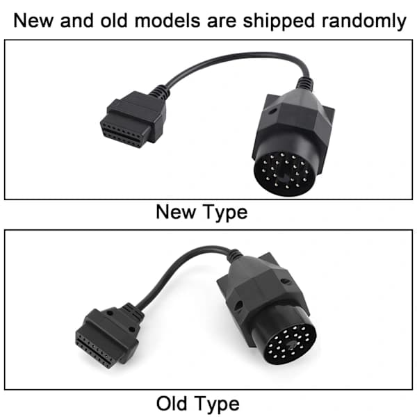OBD2-adapterkabel 16-pin hunn til 20-pin diagnosekabelkontakt Passer E36 E39 X5 Z3