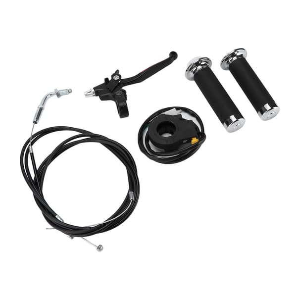 Throttle Clutch Handlebar Kit Waterproof Ergonomic Replacement for 49cc 60cc 66cc 80cc Motorized Bicycle