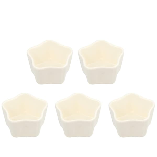 5 stk stjernepuddingmoussekopp keramisk bakeform dessertbakekopp