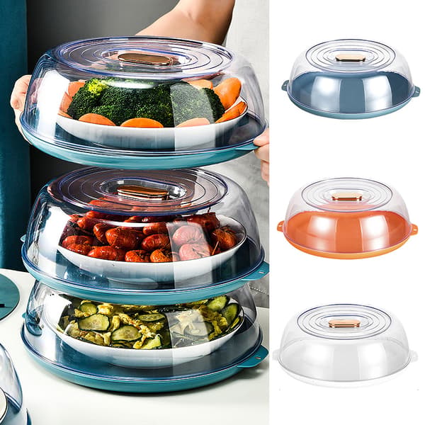 Household Insulated Cover with Transparent Lid Dustproof Cover Practical Table Accessory B B