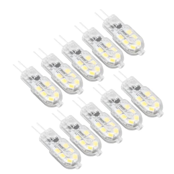 G4 LED Bulbs 10-Pack Dimmable High CRI 360 Degree DC 12V Warm White for Home Lighting 2700K