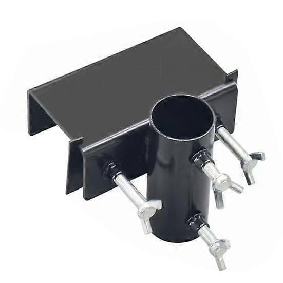 Balkonparasolholder – Metalstativ Pladsbesparende, Universal Rækværk Paraplyholder – Sort
