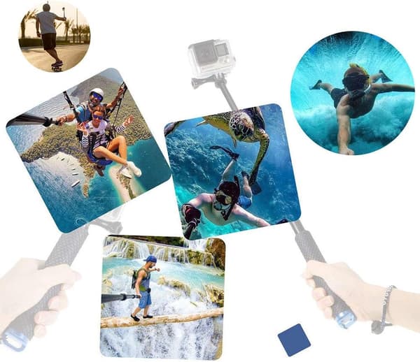 Selfie Stick Telescopic Pole Extendable Aluminum Handle Monopod
