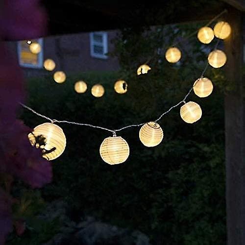 Solcellelysslynge for utendørs bruk, 30 LED-lamper for juledekorasjon, solcellelykter, vanntett IP65 - varmhvit