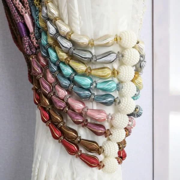 Simple Curtain Strap Curtain Hanging Ball Ball Tie Strap Tie Drape Curtain Tie Drape A Pair