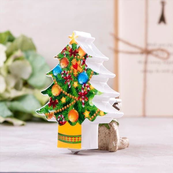 LED Christmas Tree Night Light USB Rechargeable Cartoon KLB