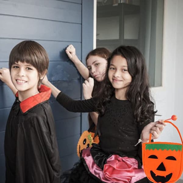 Halloween Pumpa Godispåsar för Barn Trick or Treat Påsar Icke-vävda Present