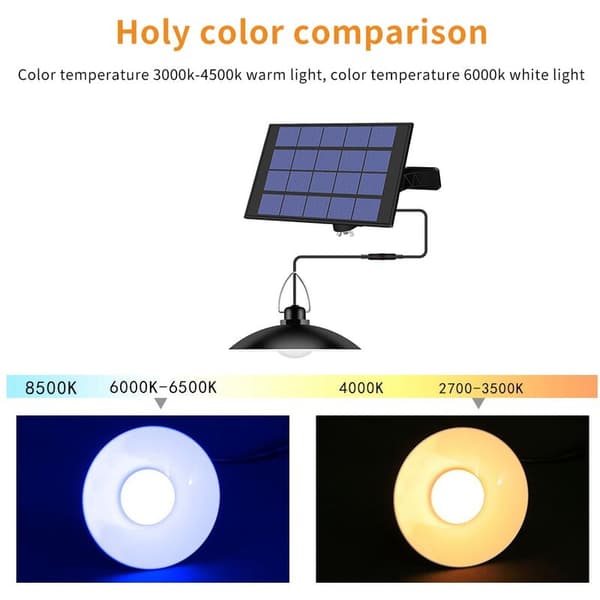 LED Solcellelampe Vanntett Hage Utendørs Solcellelampe Sensor Gatelys Batterilevetid Hjemmeinnredning Tre Blader