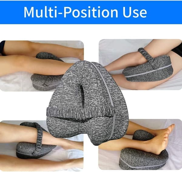 Heart-shaped orthopedic sleeping pillow for leg wedge pillow with knee support sciatica pillows body pillow