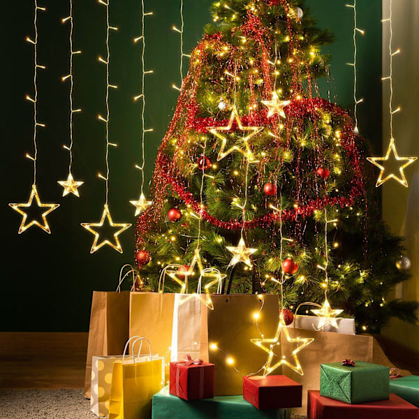 #LED light strings 3.5m stars LED light strings light curtain, 8 modes#