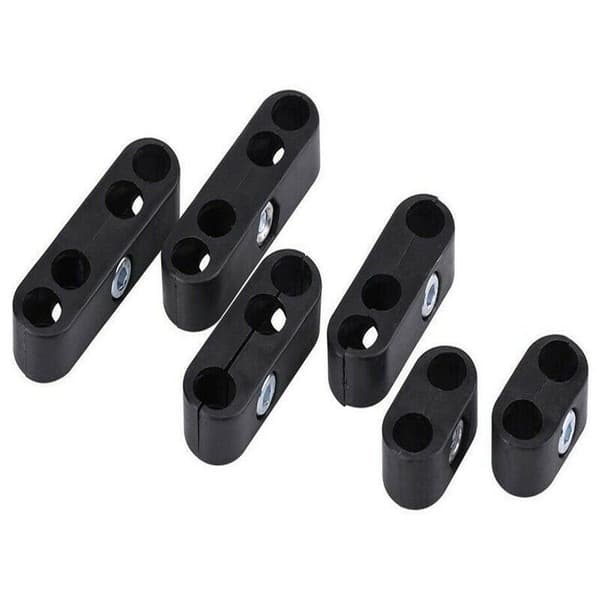 Teleskopiske kabeladskillelseslys 7 mm 8 mm standard (sort)