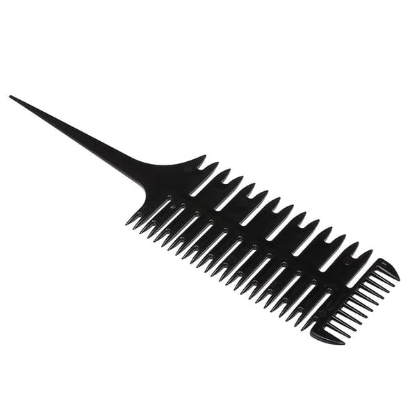 Hair Dyeing Comb 3-Way Sectioning Comb Highlight Comb Professional Weaving Comb Hair Dyeing Styling Tool