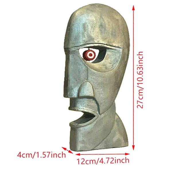 2X The Division Bell Head Statue Creative Resin Statue Decorative The Division Bell Head Sculpture-FY-