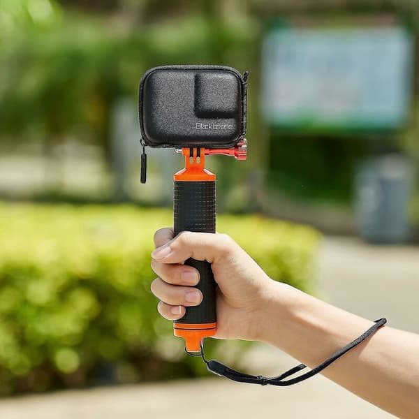 Bæretaske til Gopro 10/9/8/7, mini hardcase bæretaske rejseopbevaringspose, sort
