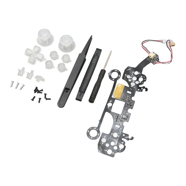 D Pad Opplyste Knapper Kit DIY Flerfargede Opplyste Hjemme-Ansiktsknapper for PS5-kontroller
