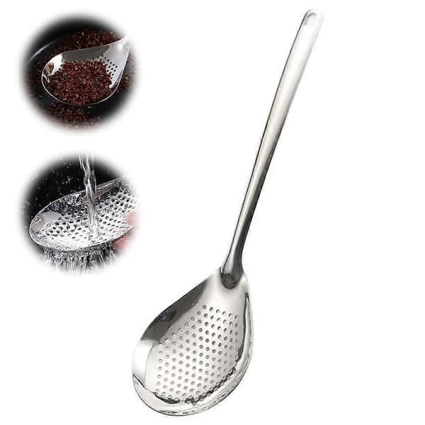 Stainless Steel Colander Efficient Scooping Quick Liquid Drainage Easy Rinsing and Cleaning