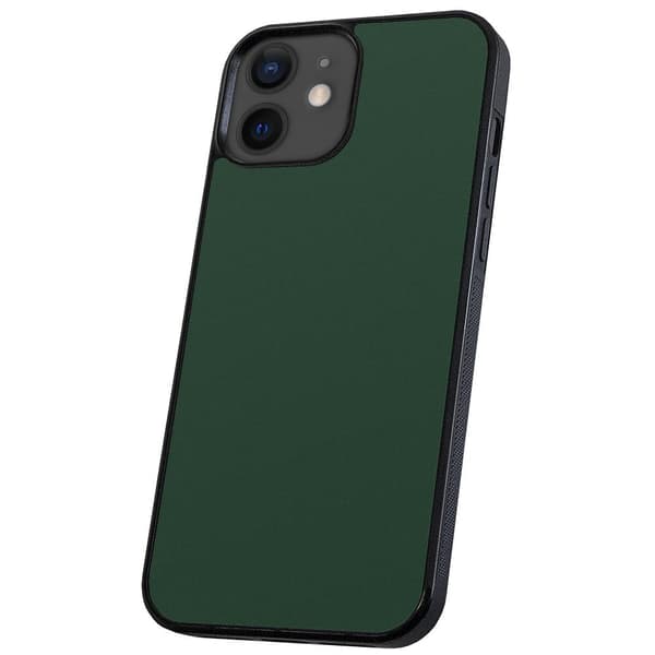 iPhone 12/12 Pro - Deksel/Mobildeksel Mørkegrønn flerfarget multifärg multicolor