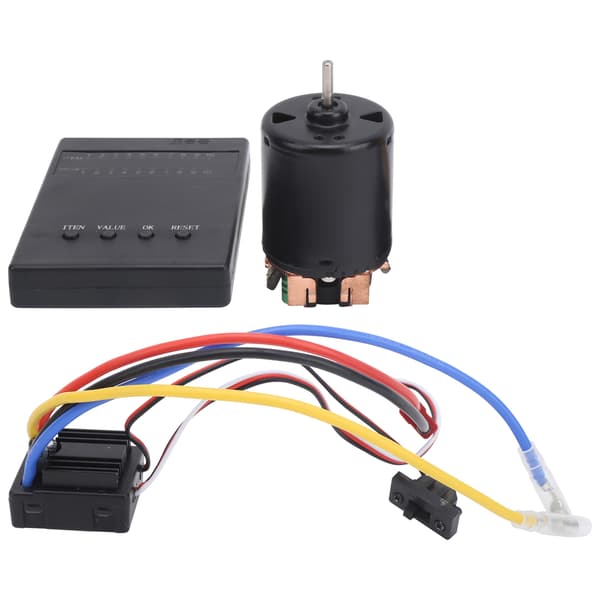 HOBBYFANS Børstet 80A ESC Programkort 35T Børstemotor Sæt til 1/8 1/10 RC Bil