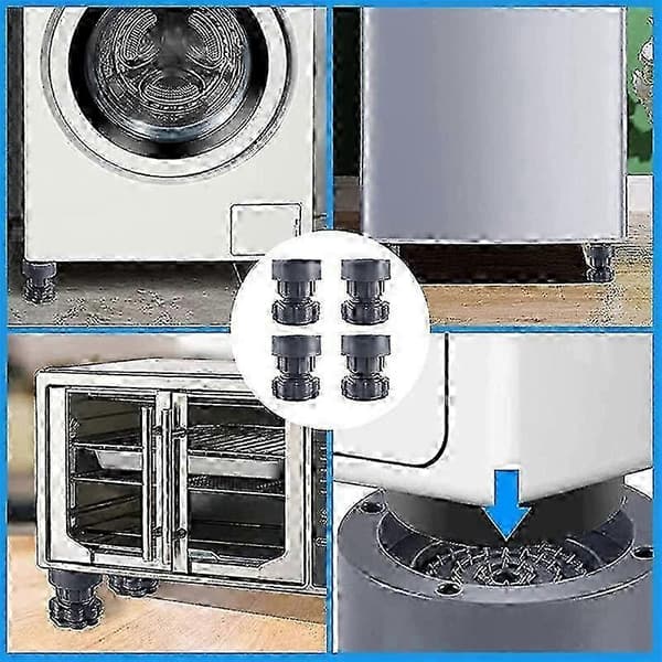 Adjustable Washing Machine Support with Anti-Vibration Foot
