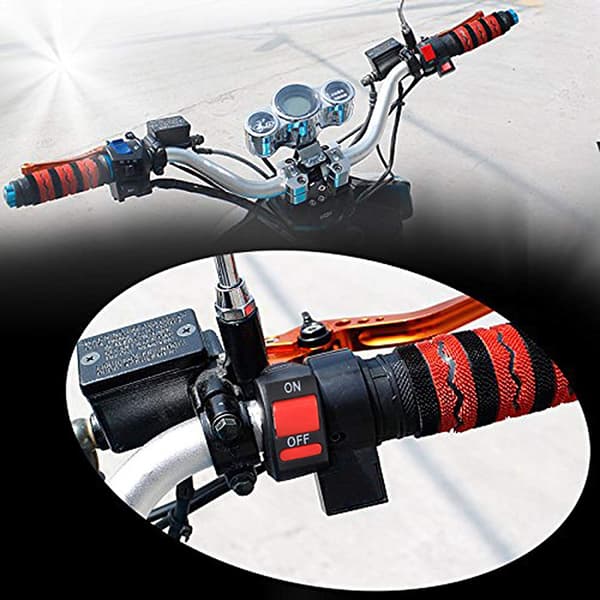Universal Motorcycle ON OFF Button Switch Handlebar Fog Light Switch DC 12V LED Headlight